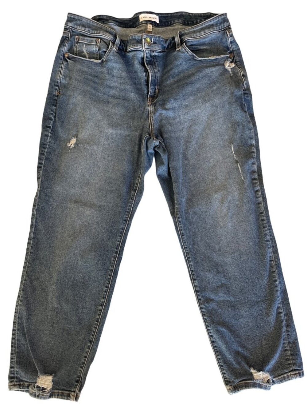 Lane Bryant Signature Flex Magic Jeans Women's 20S Mid Rise Straight Crop Pants